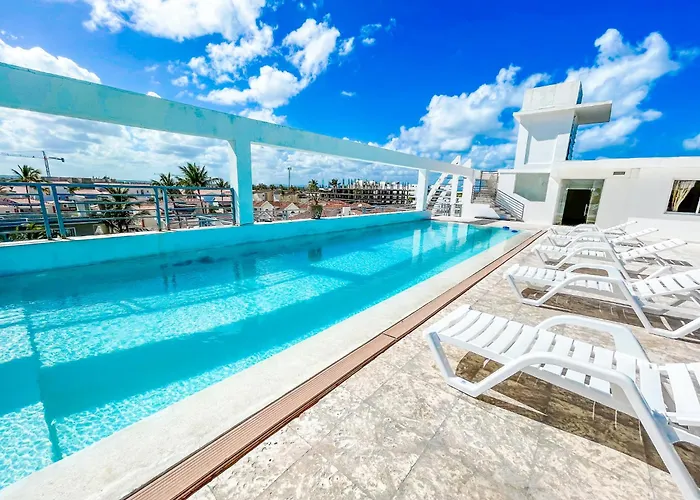 Rooftop Pool Hotel Suites Studios Dukassi Sol Caribe Beach Bavaro Club & Spa