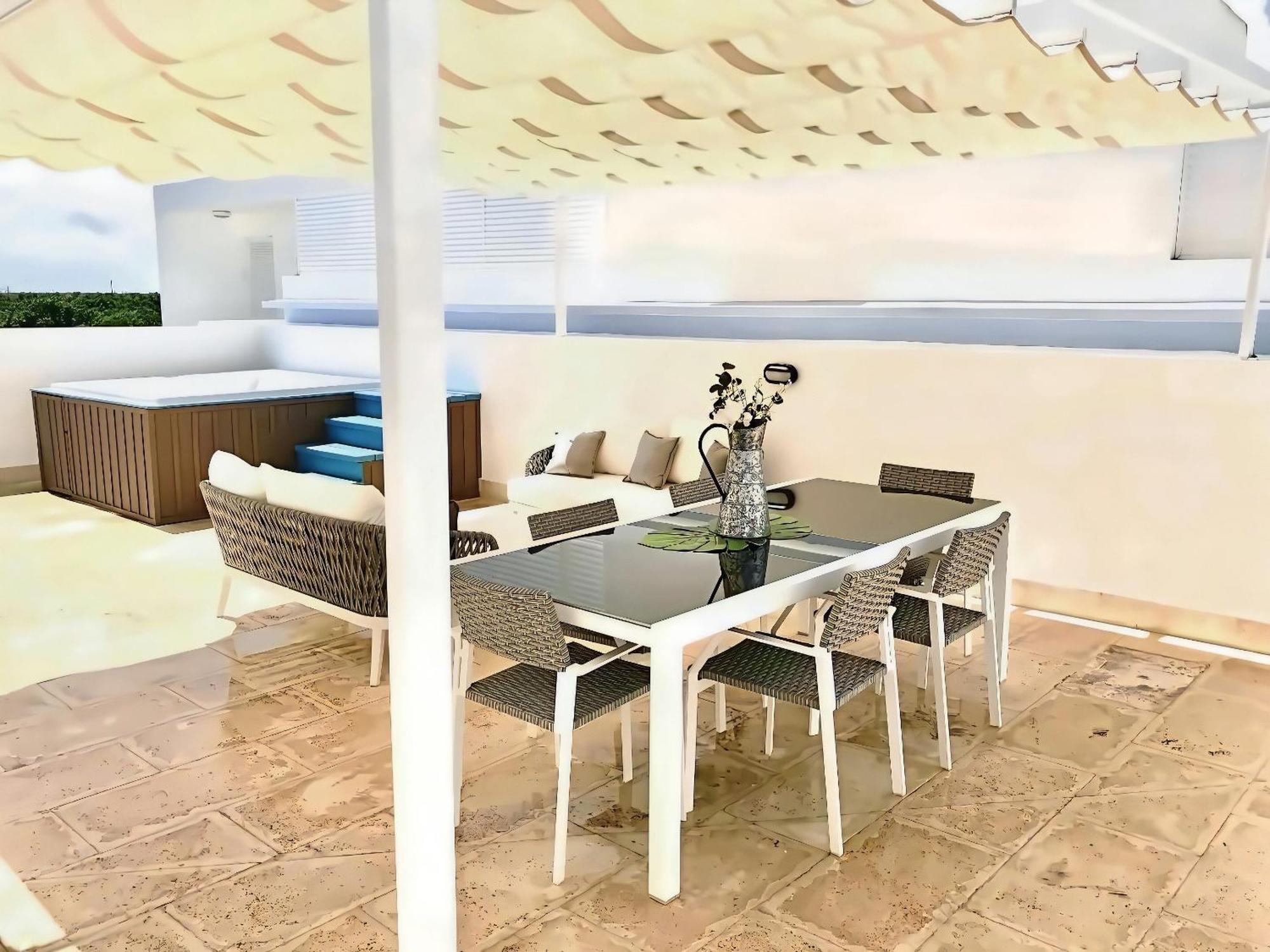 Cana Rock Penthouse Vista Espectacular Golf & Jacuzzi B-336