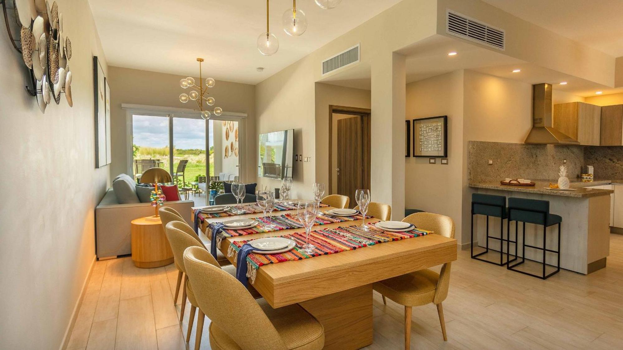 Lujoso Apto Vista Piscina Y Golf En Cana Pearl Apartamento