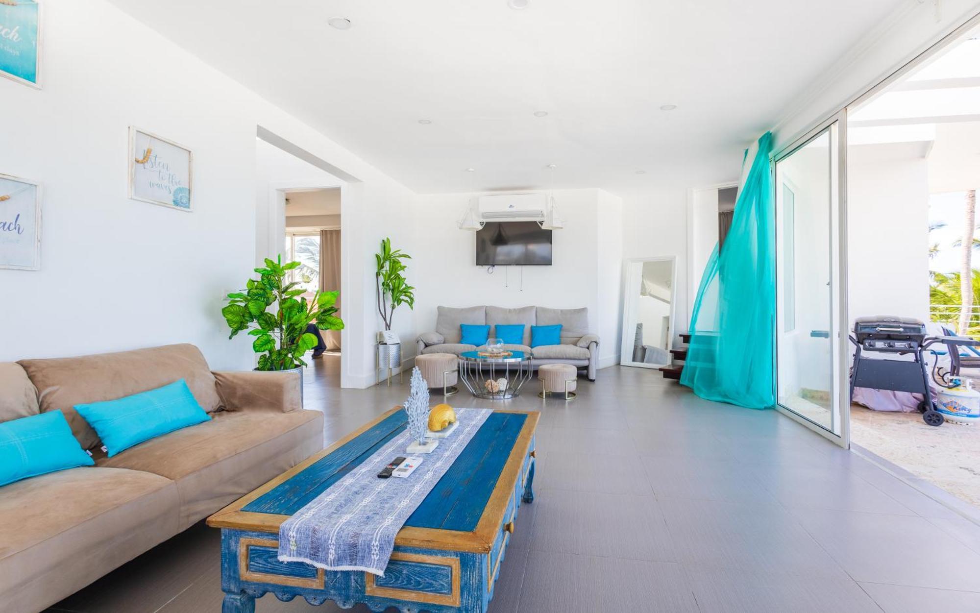 Dream Beachfront - 4-bedroom Penthouse With Rooftop Bbq & Ocean Views * Punta Cana