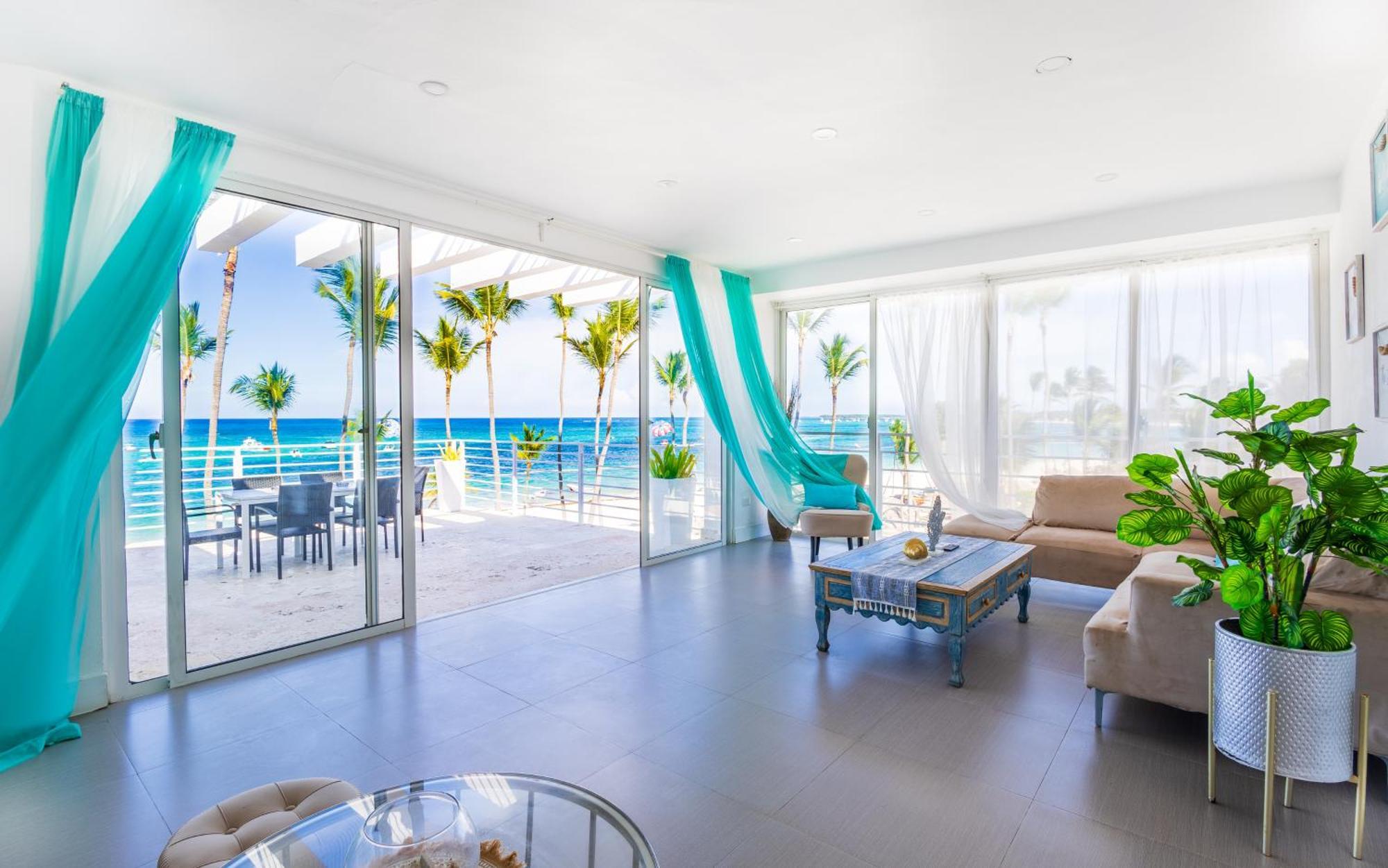Dream Beachfront - 4-bedroom Penthouse With Rooftop Bbq & Ocean Views Punta Cana