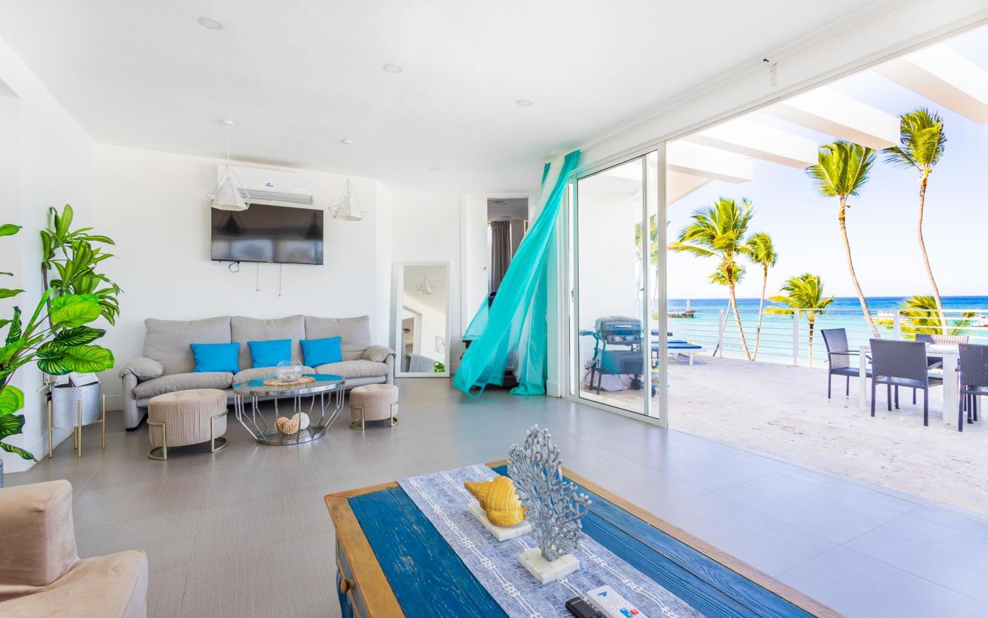 Apartamento Dream Beachfront - 4-bedroom Penthouse With Rooftop Bbq & Ocean Views Punta Cana