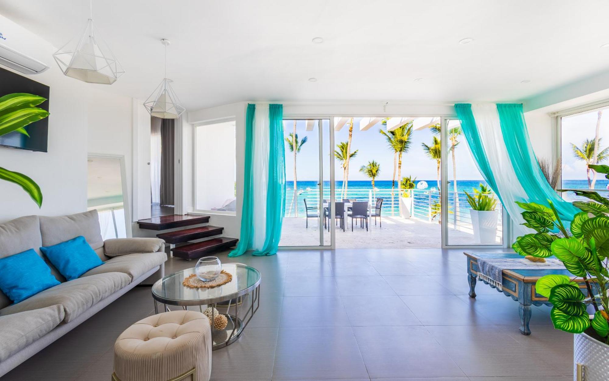 Dream Beachfront - 4-bedroom Penthouse With Rooftop Bbq & Ocean Views * Punta Cana