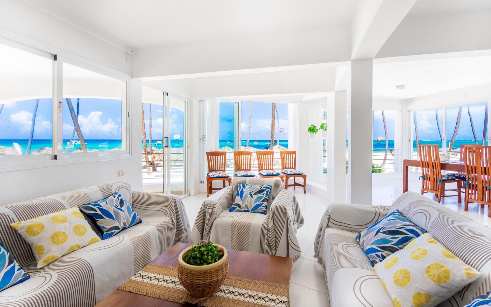 Apartamento Prime Ocean View - 3-bedroom Getaway With Private Terrace On Bavaro *