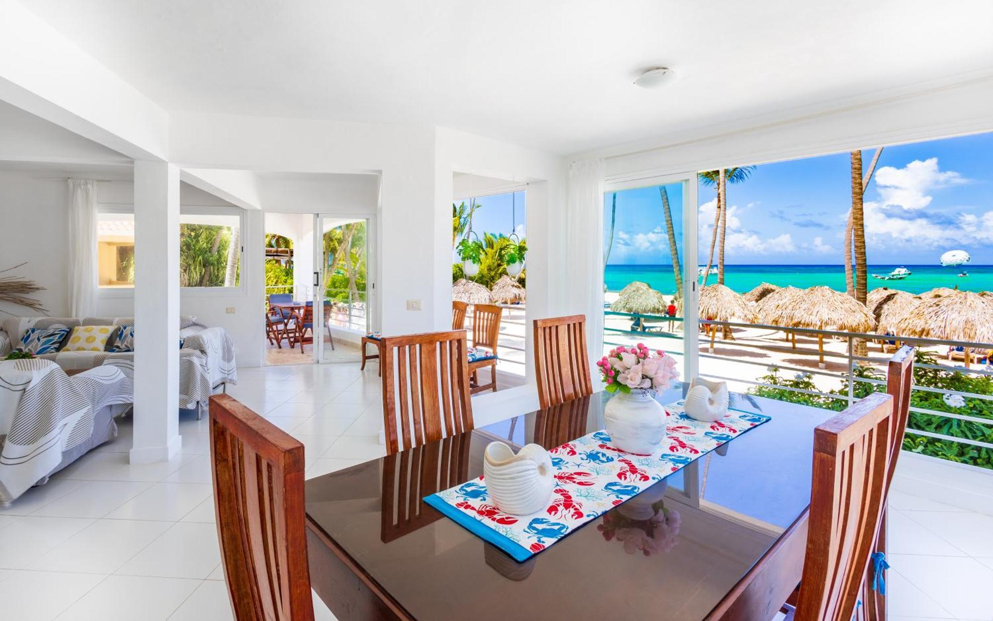 Prime Ocean View - 3-bedroom Getaway With Private Terrace On Bavaro Punta Cana