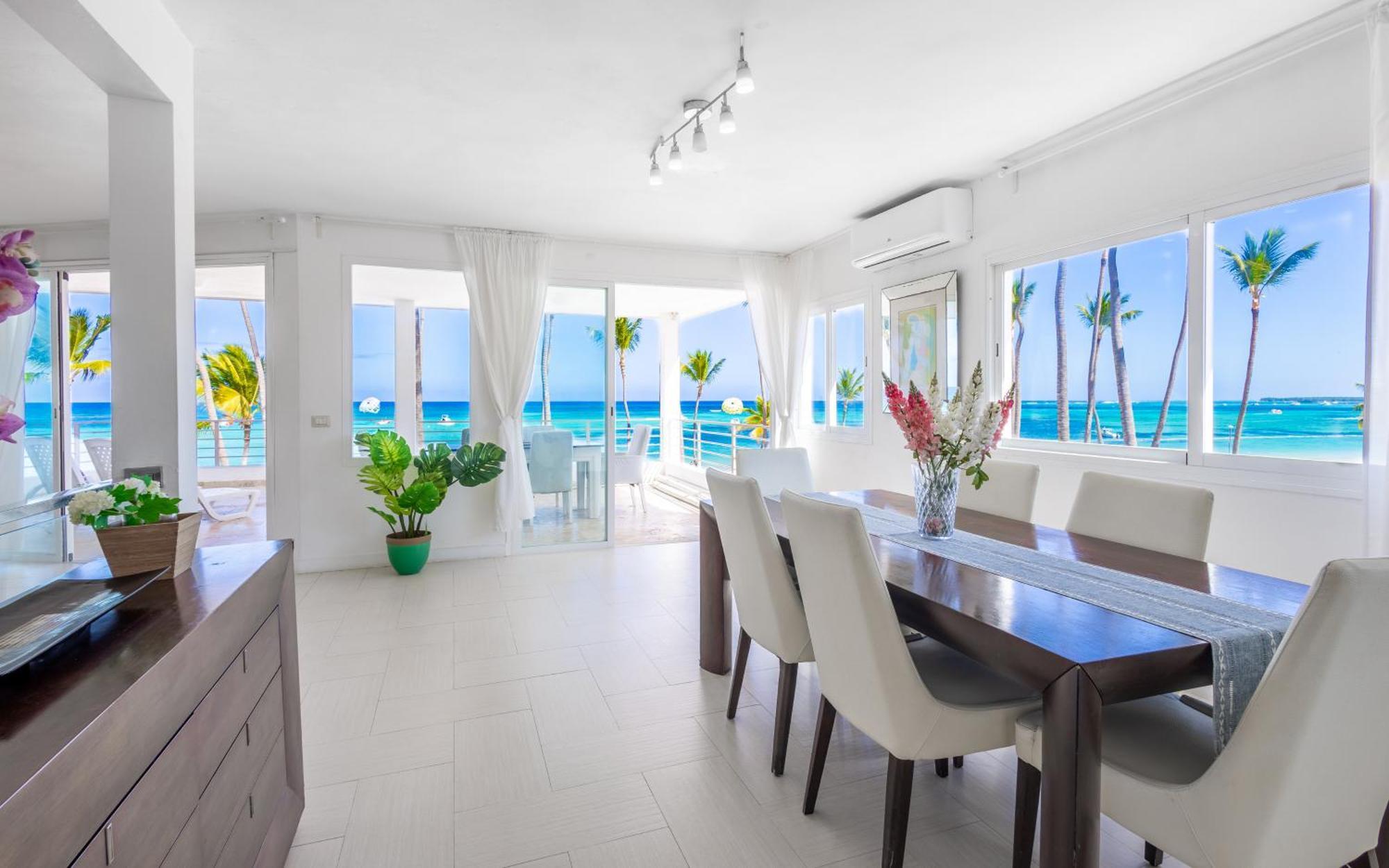 Apartment Beachfront For Rent - Ocean View, Private Terrace, And Bbq *