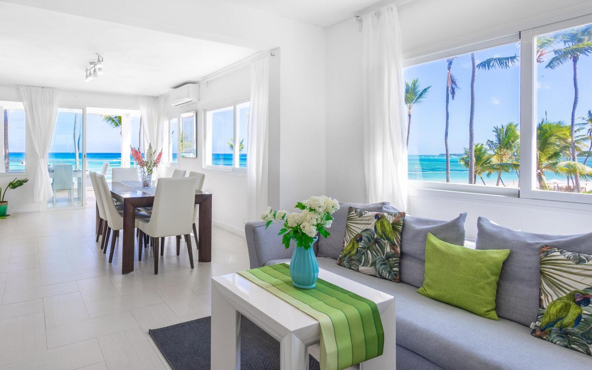 Apartment Beachfront For Rent - Ocean View, Private Terrace, And Bbq Punta Cana