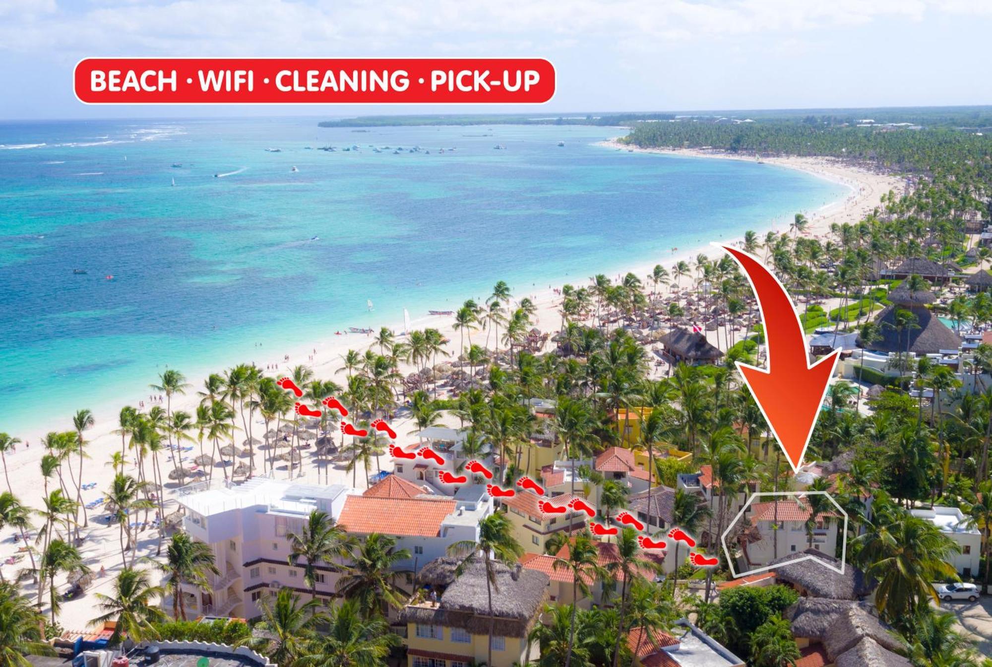 Caribbean Villas And Suites - Playa Los Corales - Wifi, Beach Club Aparthotel Punta Cana